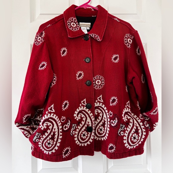 Paisley button up sweater - Picture 5 of 5